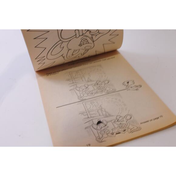 Mighty Mouse, Uncolored PlayPad, Mazes, Puzzles, Dot-To-Dot, Coloring Book, - Picture 4 of 5